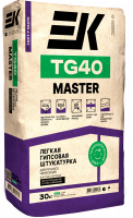 Легкая гипсовая штукатурка для ручного нанесения ЕК TG40 MASTER 30 кг