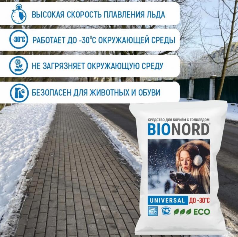 Антигололедные реагенты быстрого действия Bionord –  лучшее решение в 2023 году