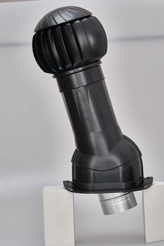 Готовый комплект Gervent, изолированный, кровли PROF-20, 125/160 мм, черный