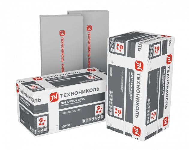 Экструзионный пенополистирол XPS CARBON BASIC 200 / КАРБОН БАЗА 200 1180х580х100-L