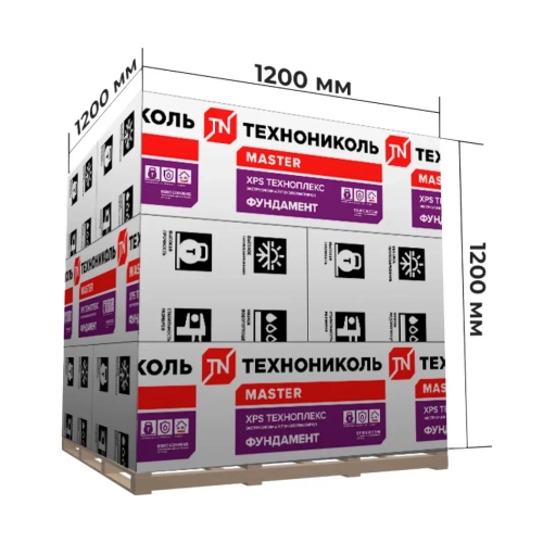 XPS ТЕХНОПЛЕКС ФУНДАМЕНТ 1180х580х50-L