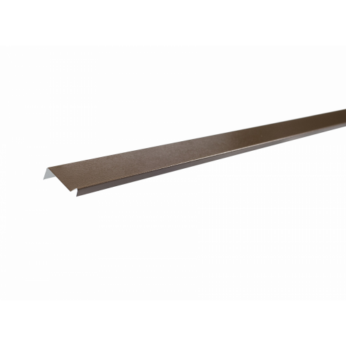 Планка примыкания пластизол RAL 8014 коричневая, шт.